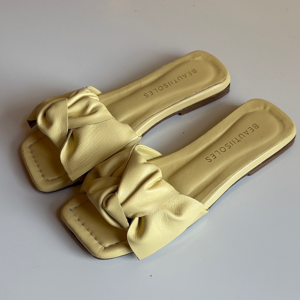 Beautisoles Women's Elegant Yellow Sandals